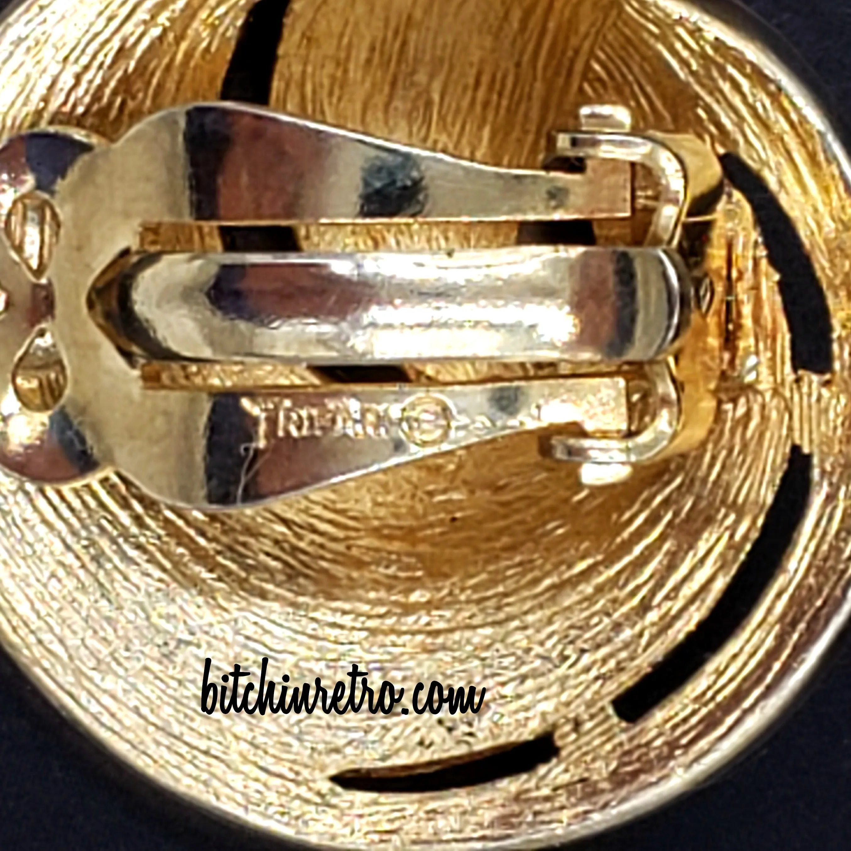 Crown Trifari Vintage Comet Swirl Bracelet Brooch and Earring Set