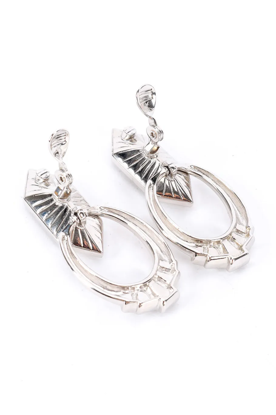 Crystal Hoop Drop Earrings