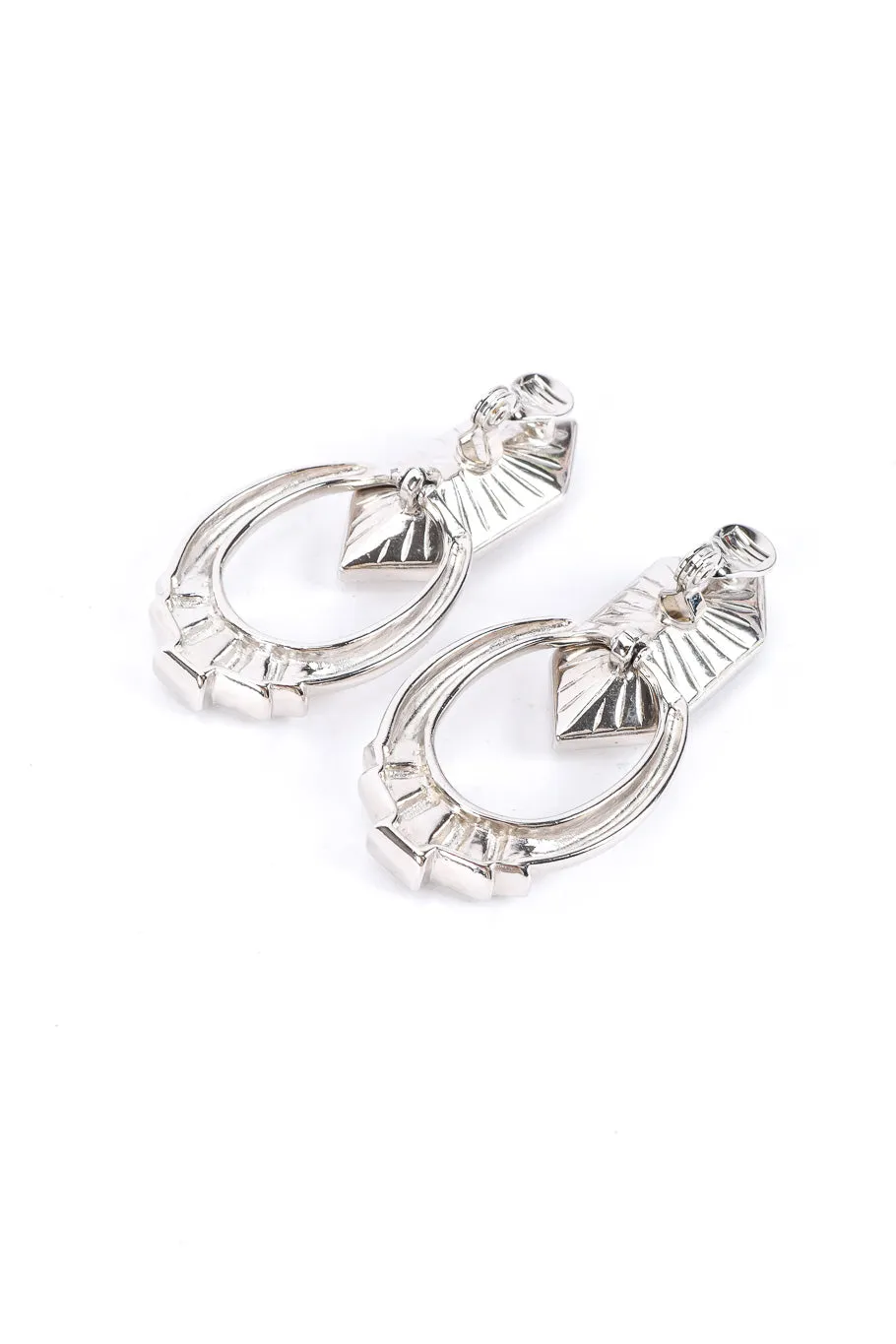 Crystal Hoop Drop Earrings
