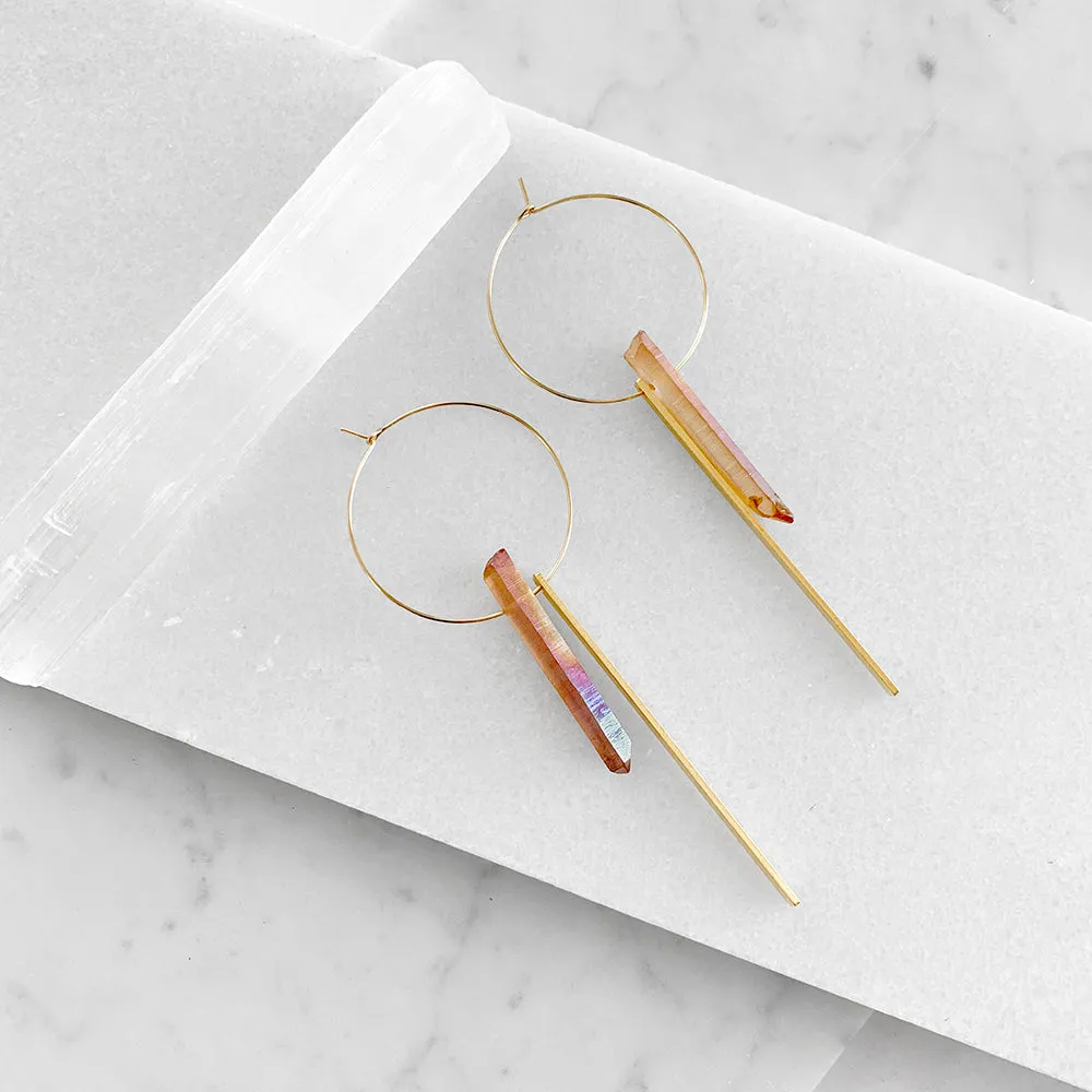 Crystal Hoop Earrings