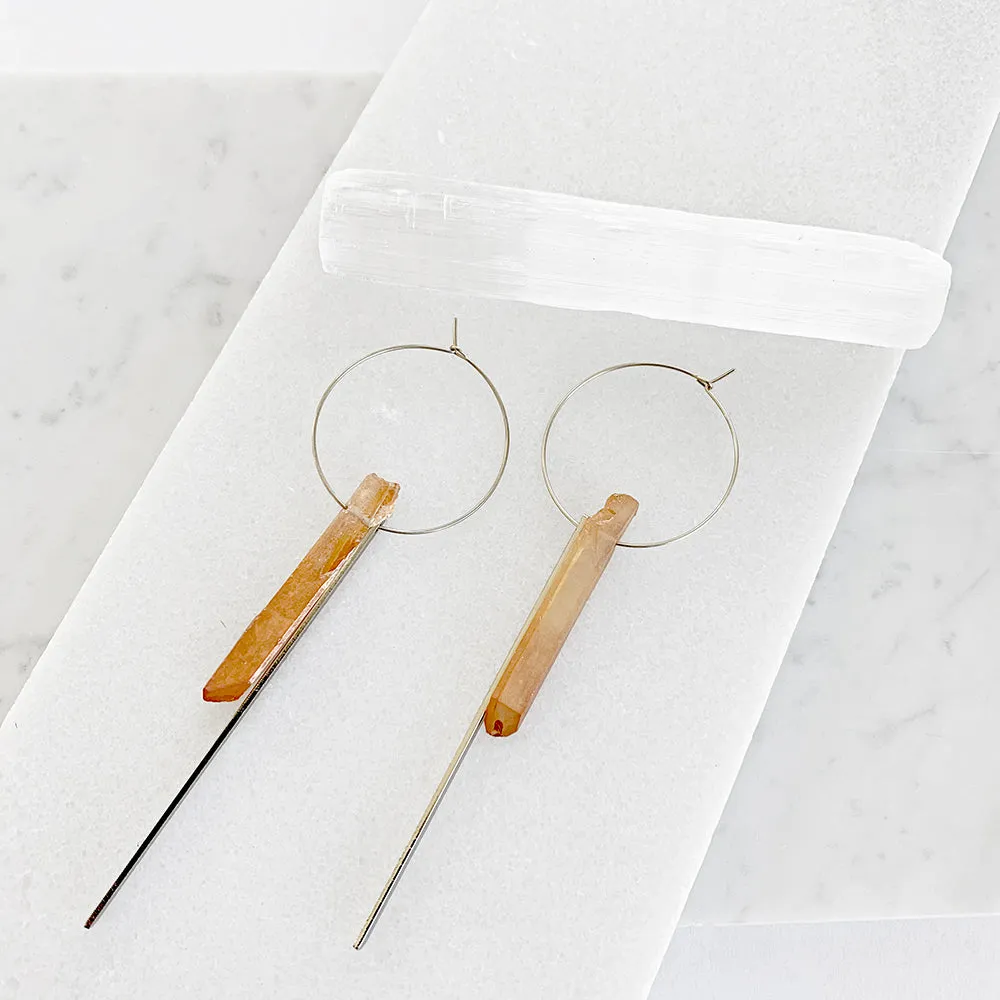 Crystal Hoop Earrings