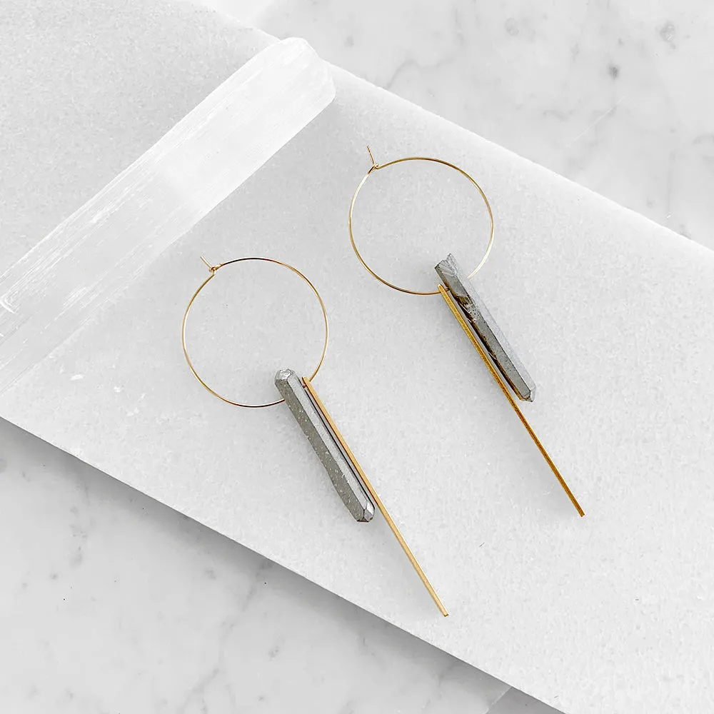 Crystal Hoop Earrings