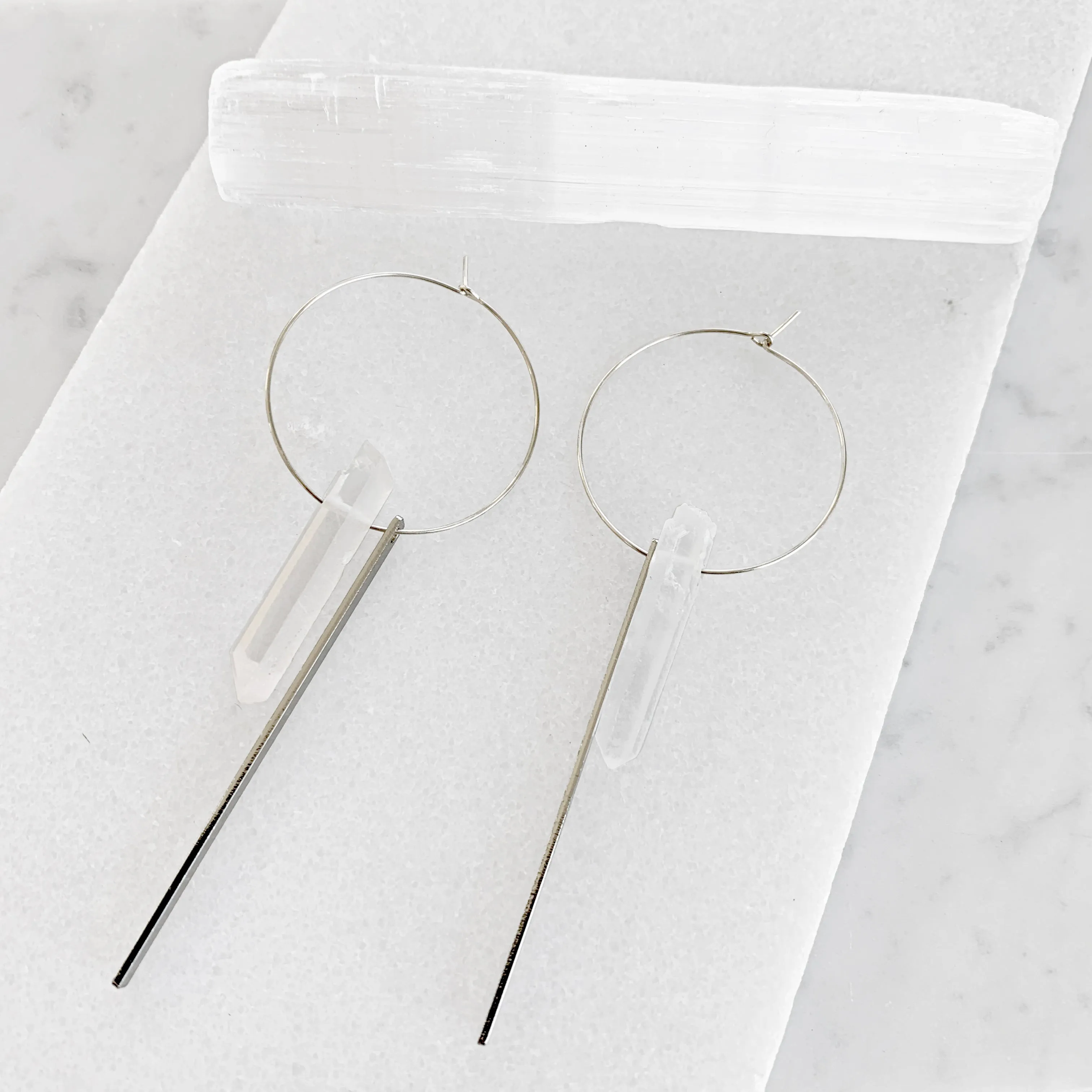 Crystal Hoop Earrings