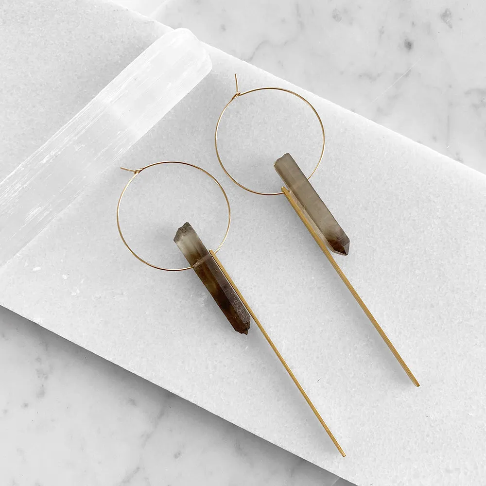 Crystal Hoop Earrings