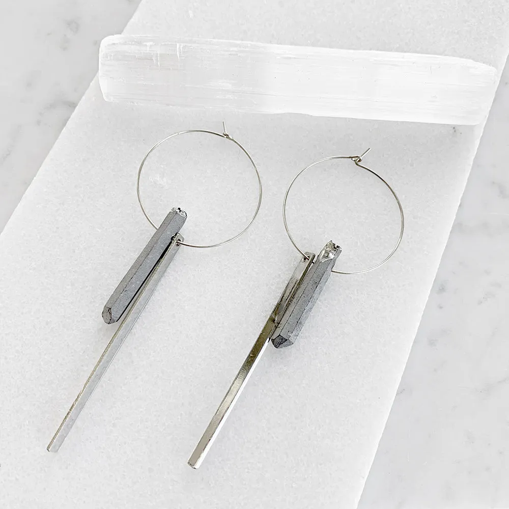 Crystal Hoop Earrings