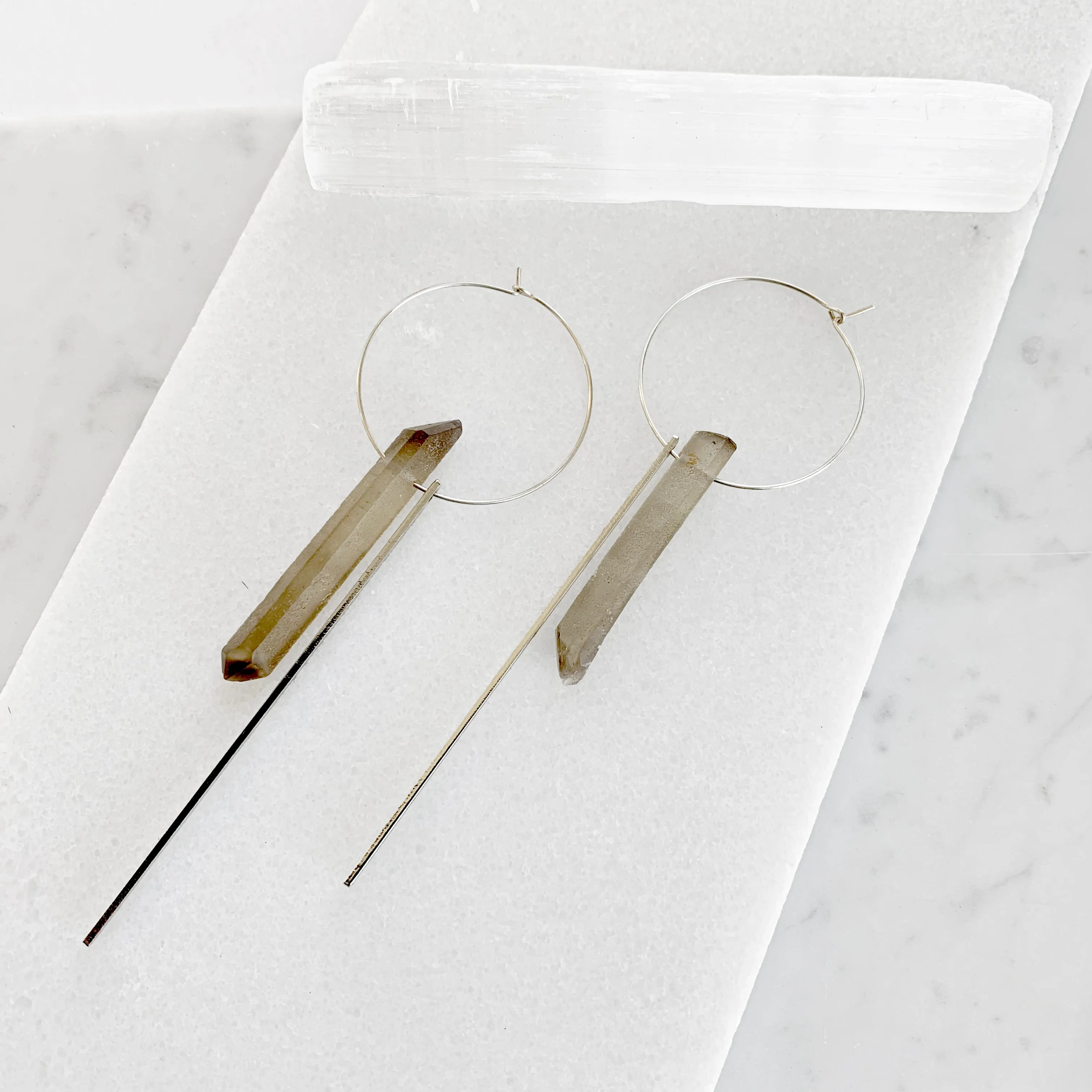 Crystal Hoop Earrings