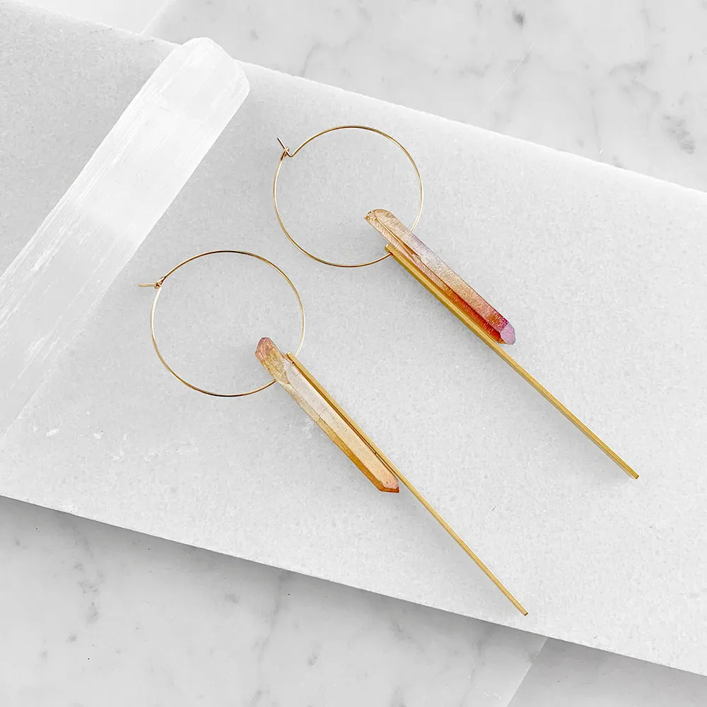 Crystal Hoop Earrings