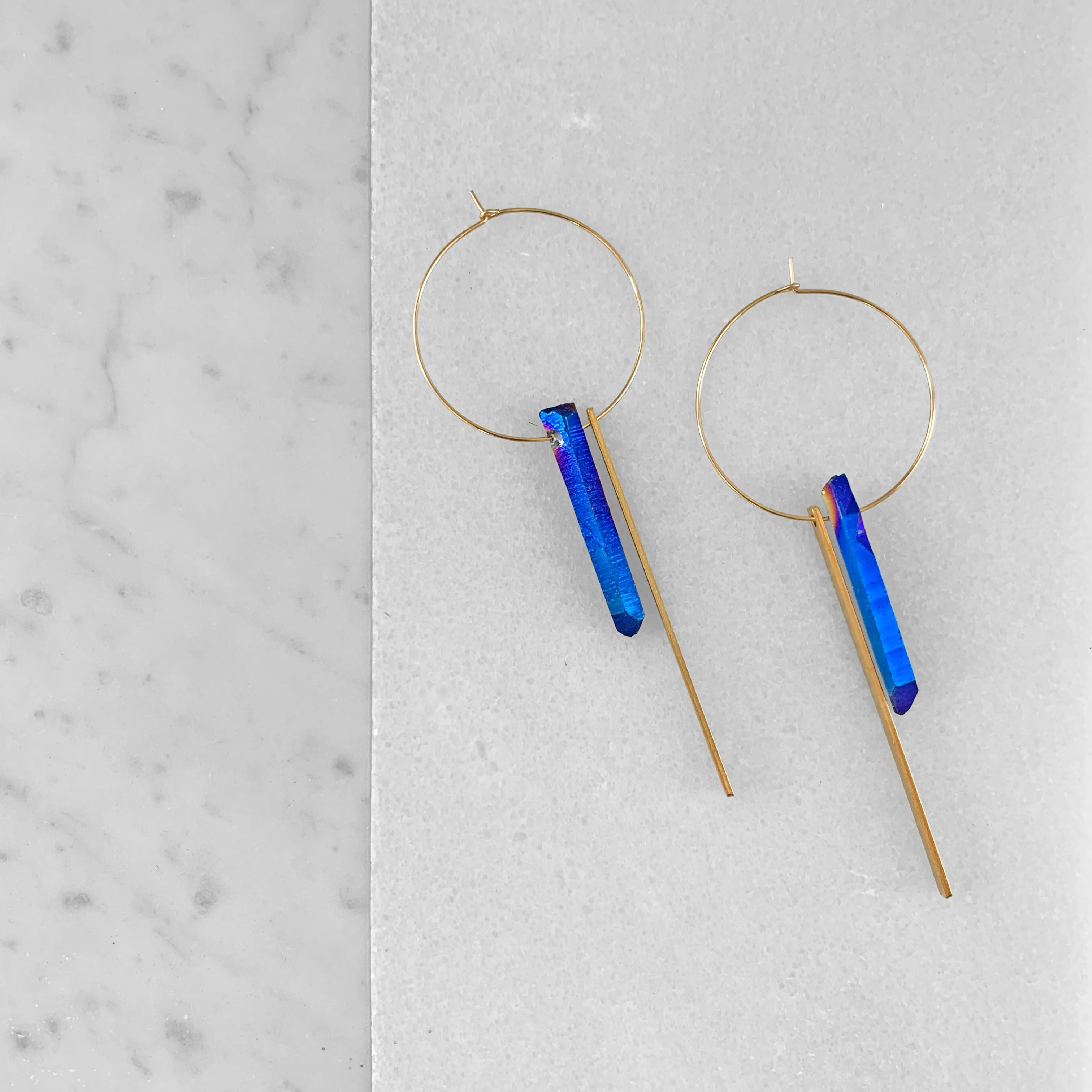 Crystal Hoop Earrings