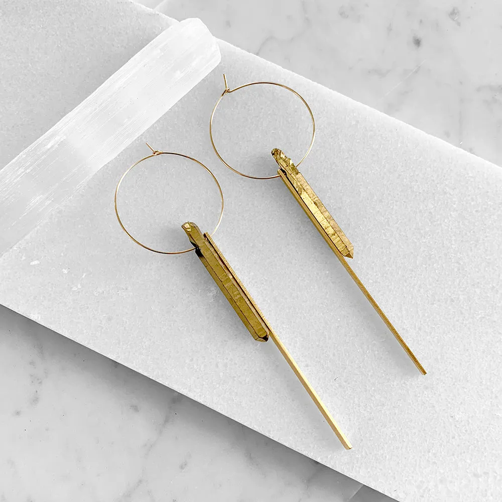 Crystal Hoop Earrings