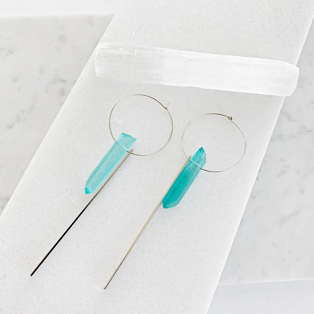 Crystal Hoop Earrings