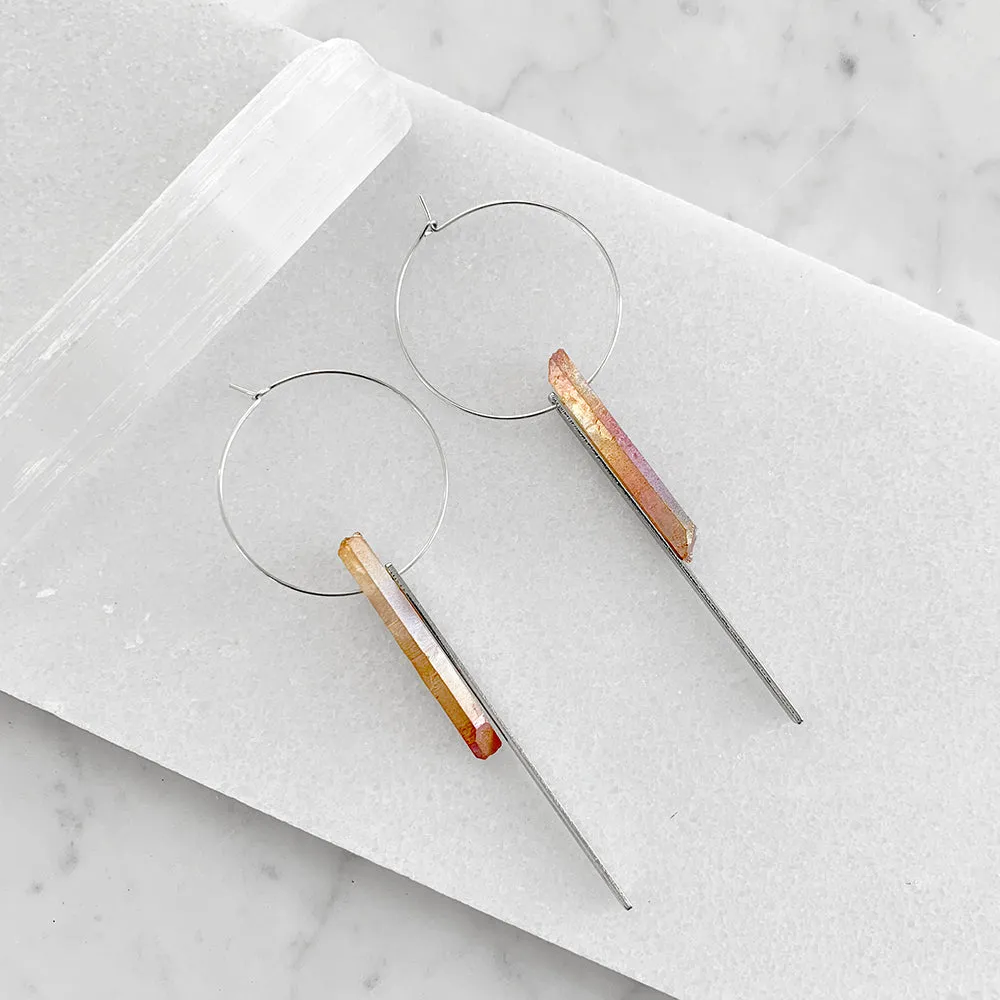 Crystal Hoop Earrings