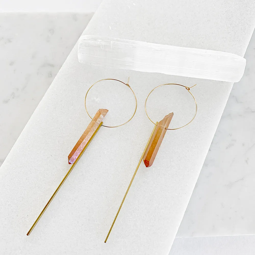 Crystal Hoop Earrings