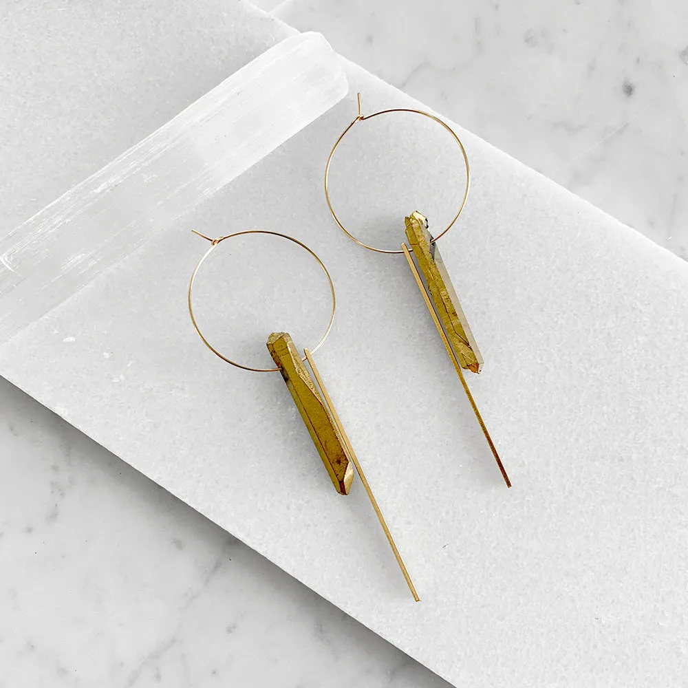 Crystal Hoop Earrings