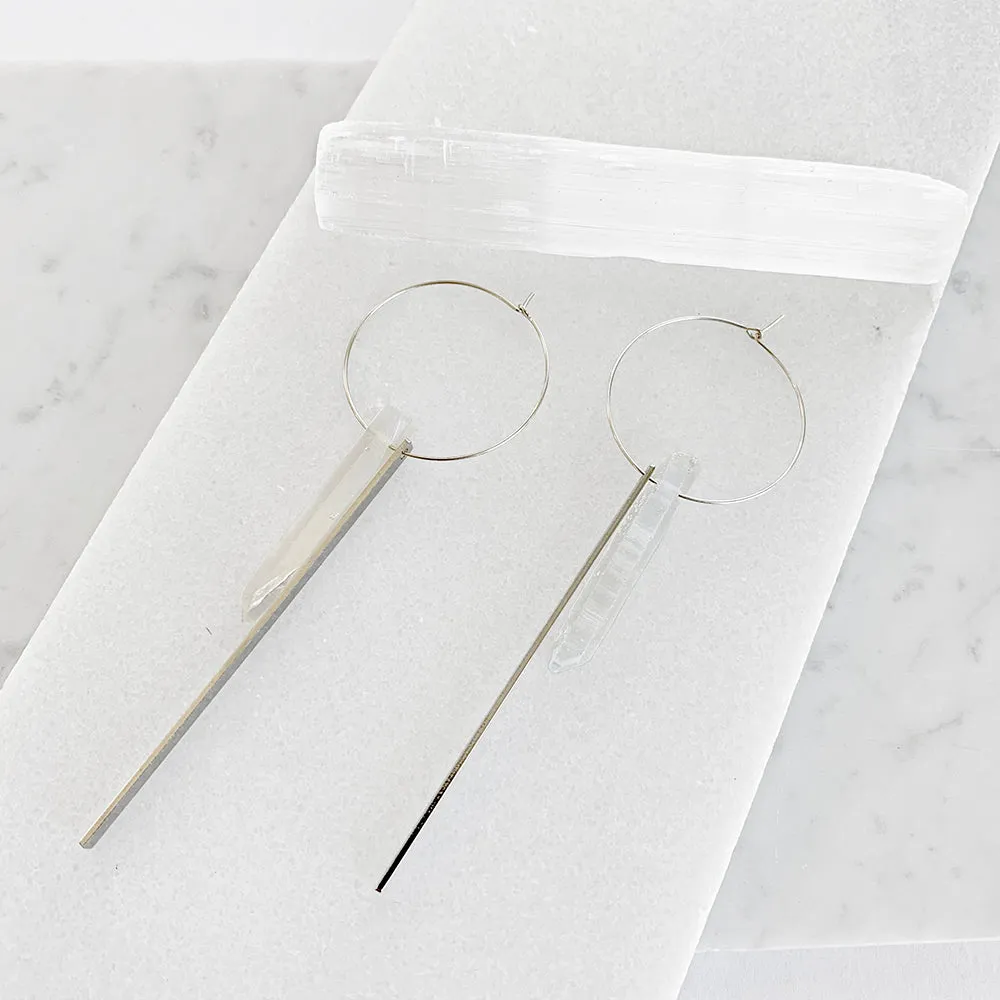 Crystal Hoop Earrings