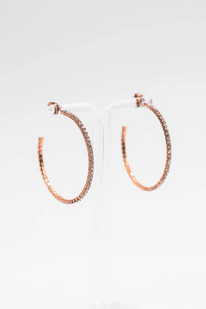 Crystal Hoop Earrings