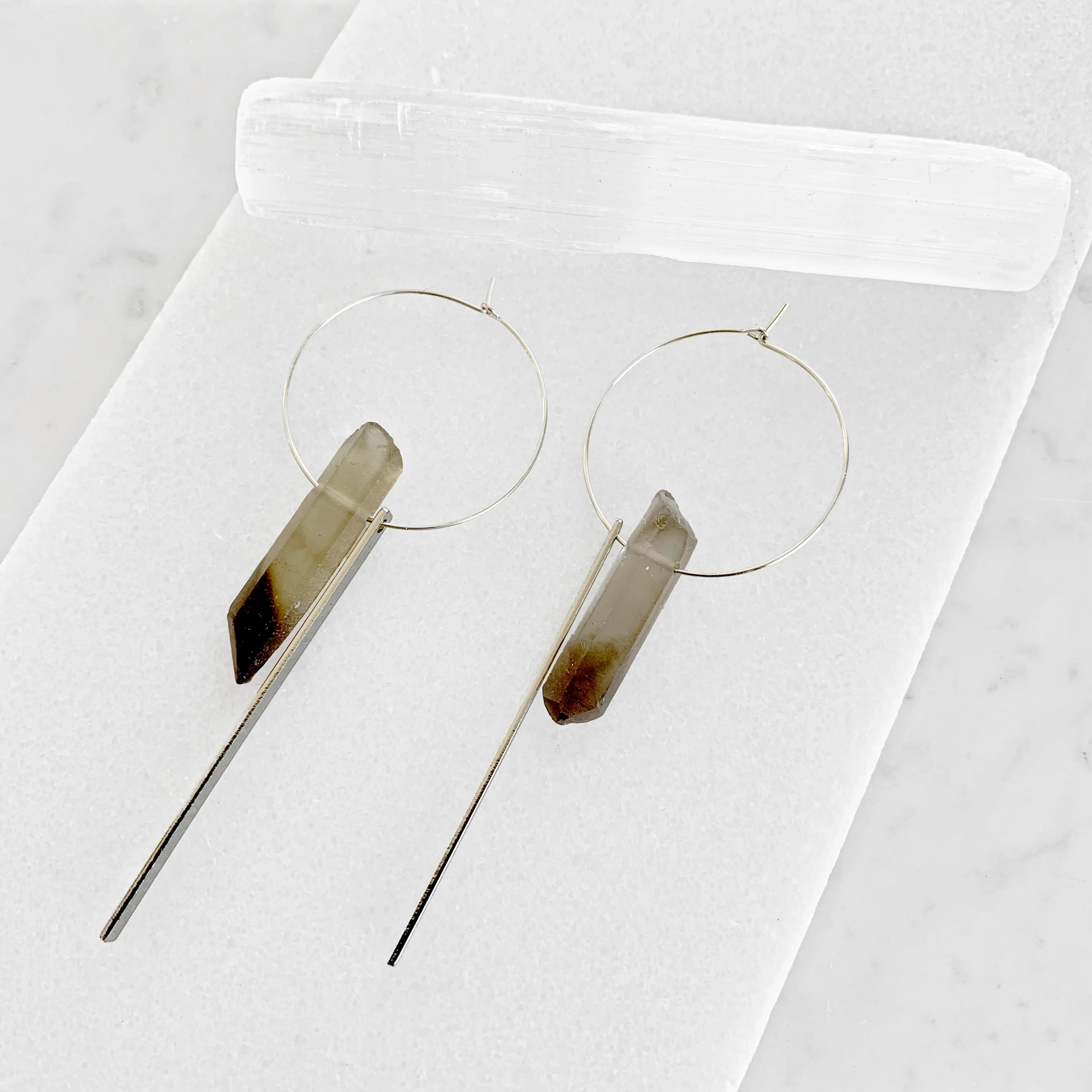 Crystal Hoop Earrings
