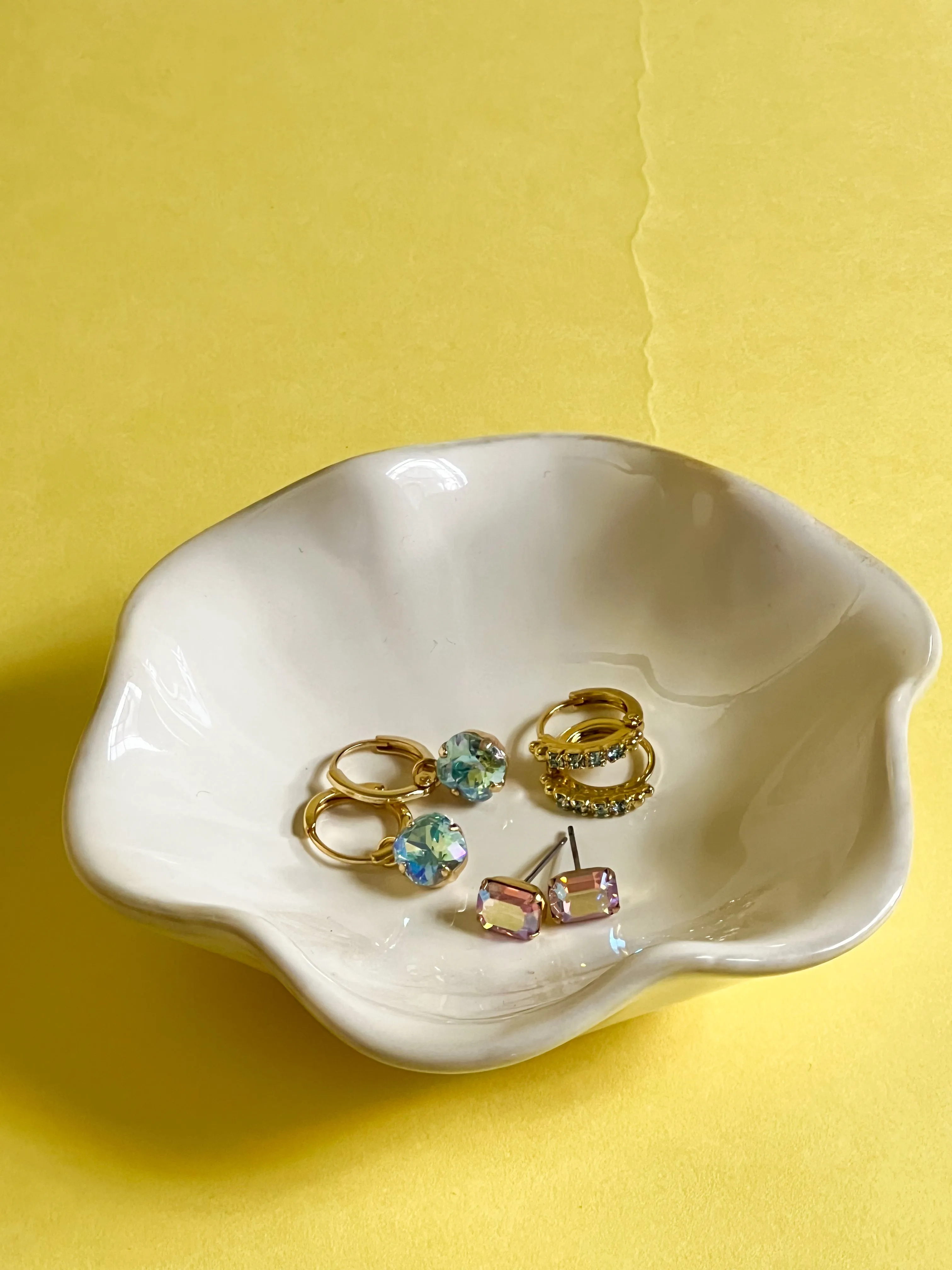 Crystal Huggie Hoop Earrings - EFP22BGCON