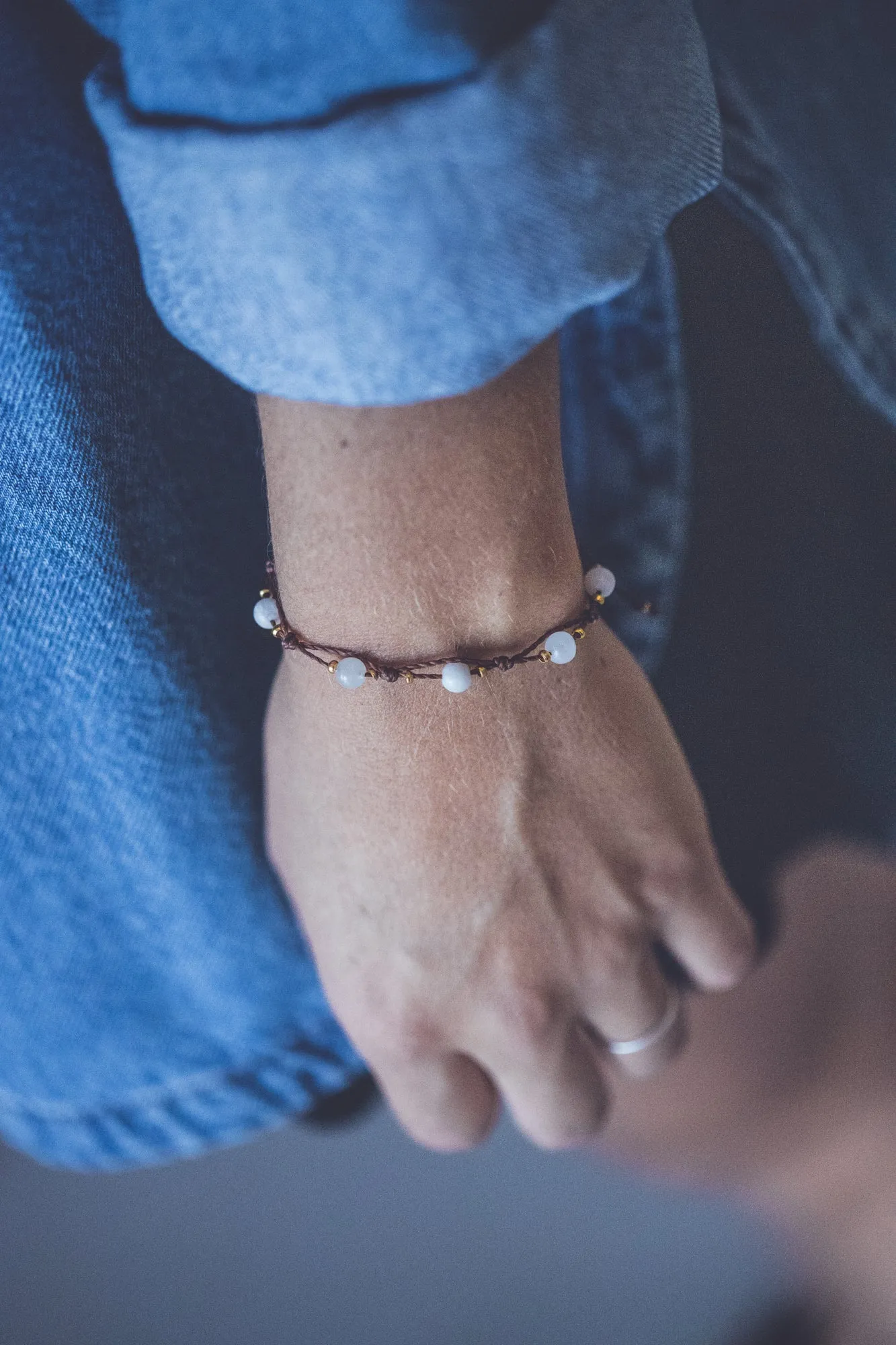 CRYSTAL MACRAME BRACELET