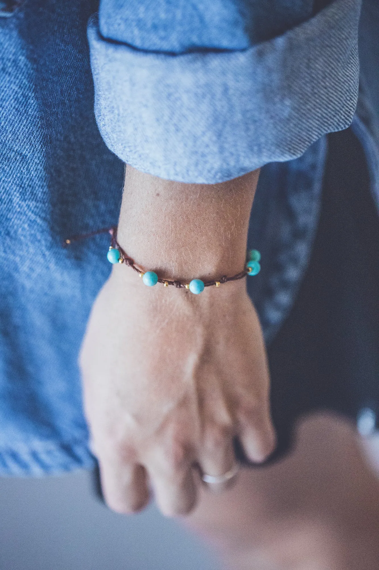CRYSTAL MACRAME BRACELET