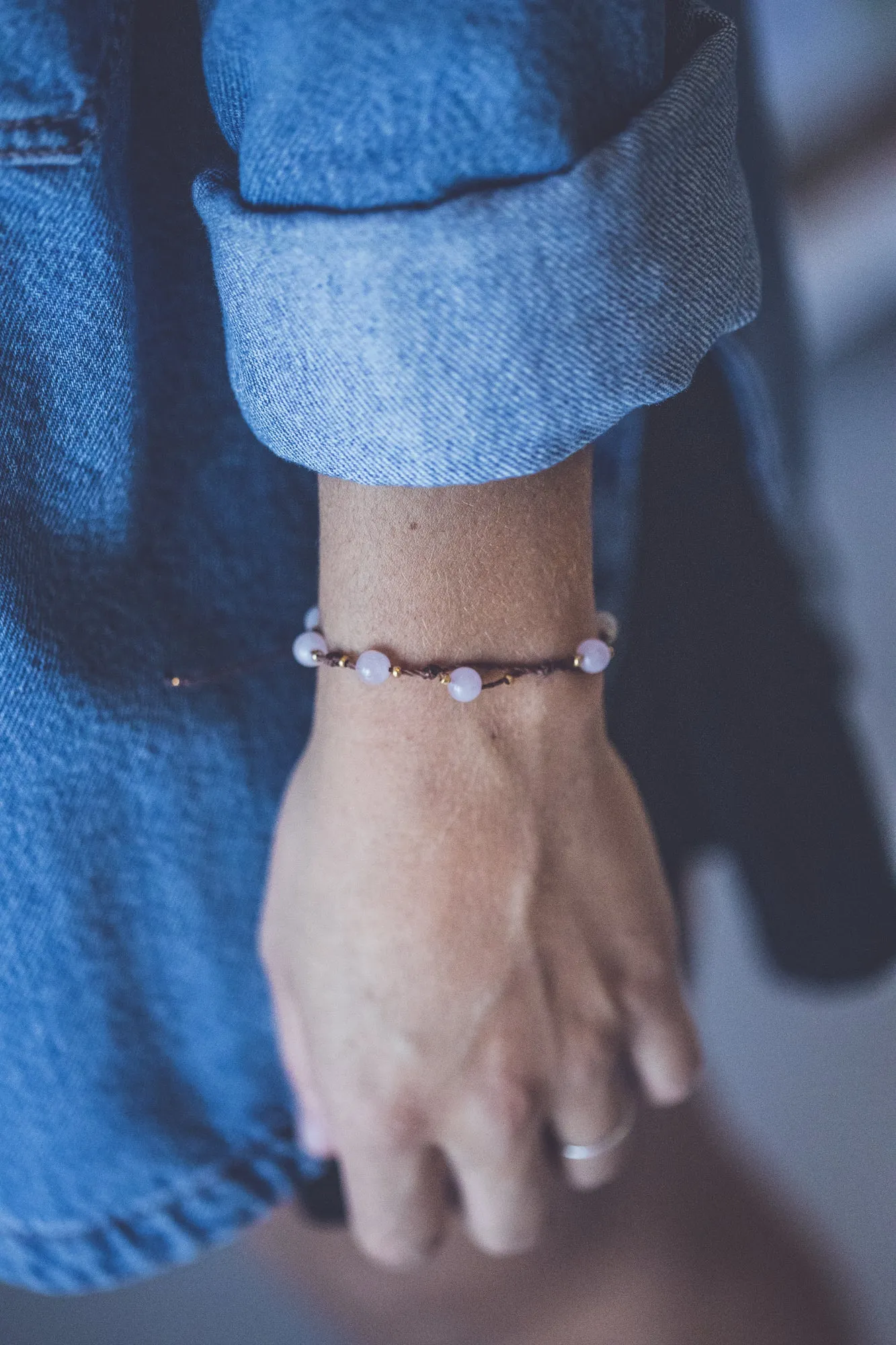 CRYSTAL MACRAME BRACELET