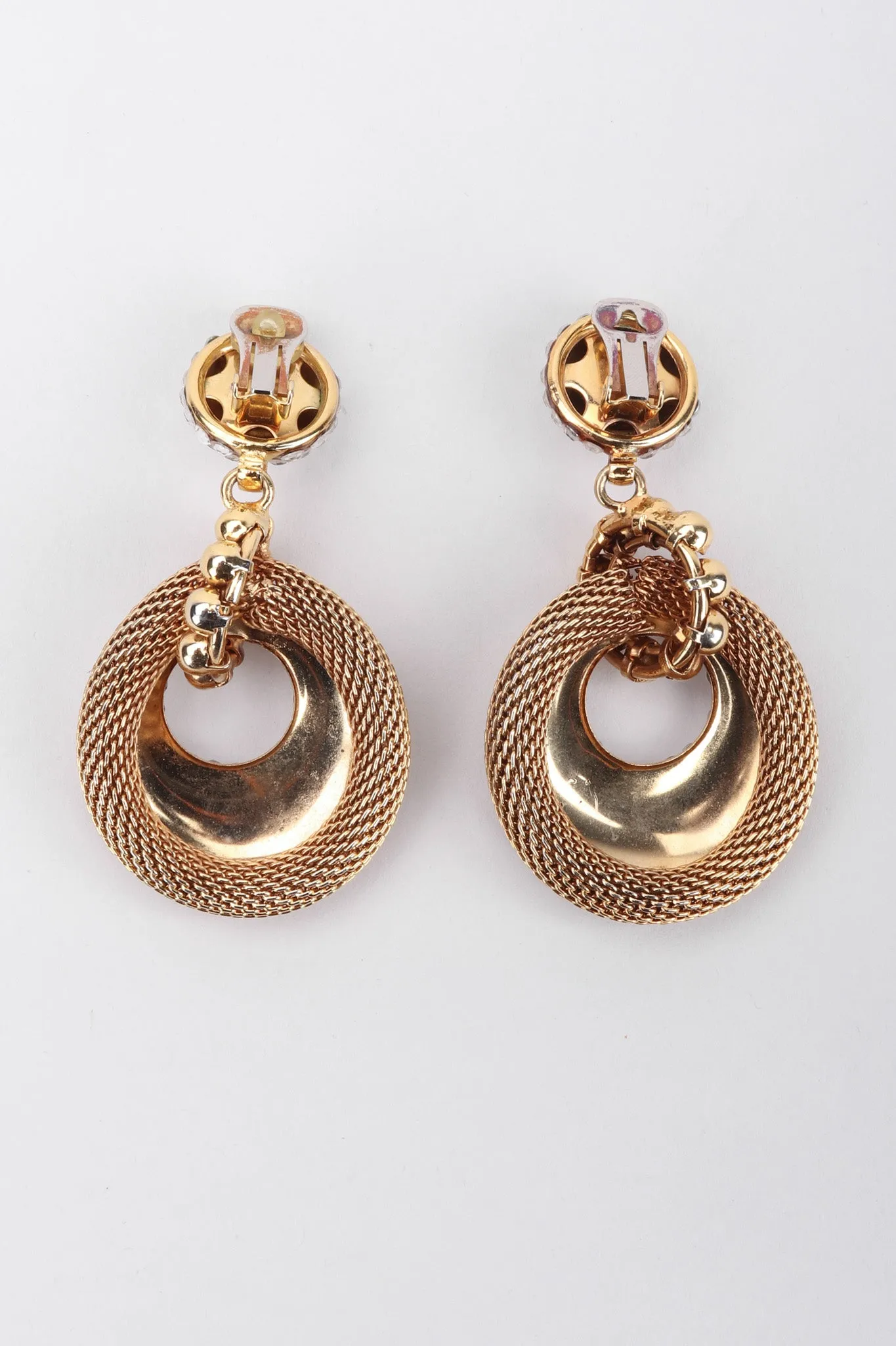 Crystal Mesh Drop Earrings