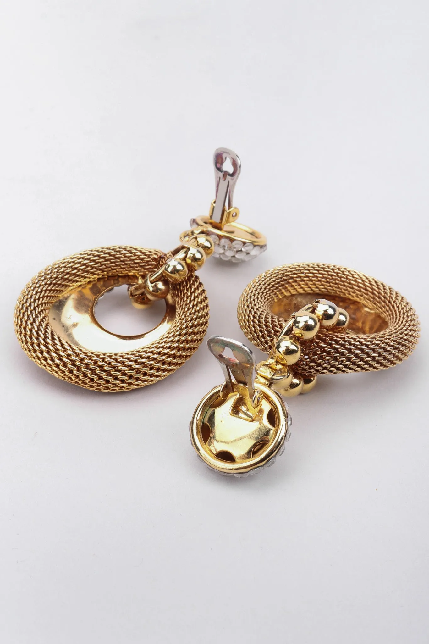 Crystal Mesh Drop Earrings