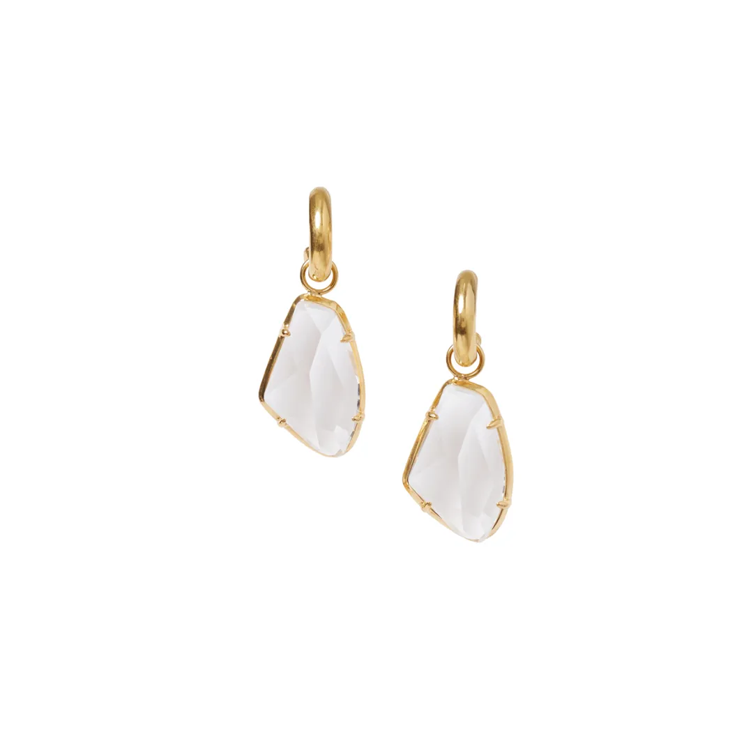 Crystal Neve Hoop Earrings