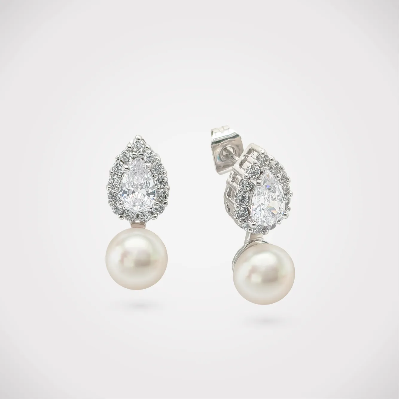 Crystal Pearl Earring