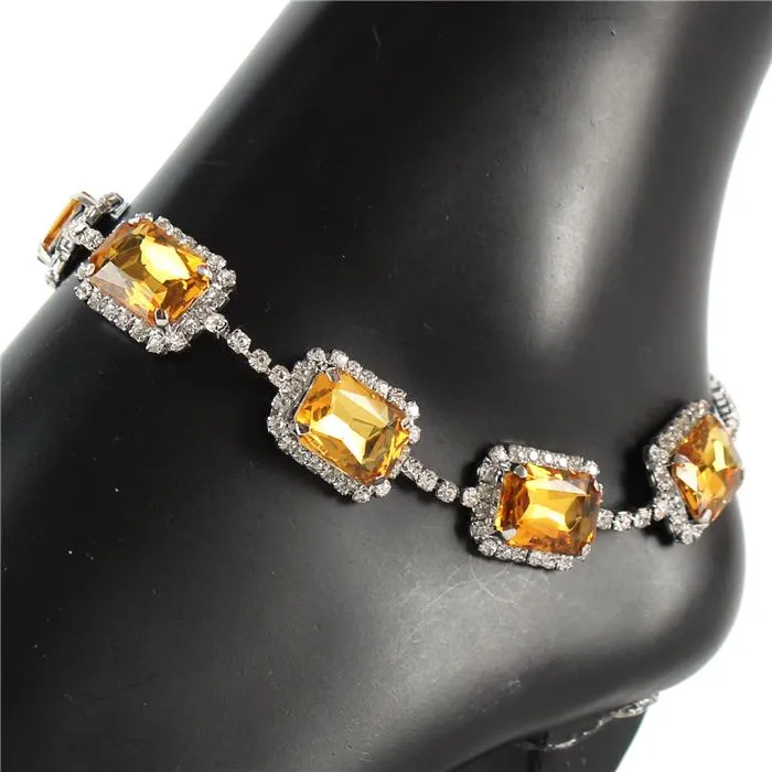 Crystal Rhinestone Anklet