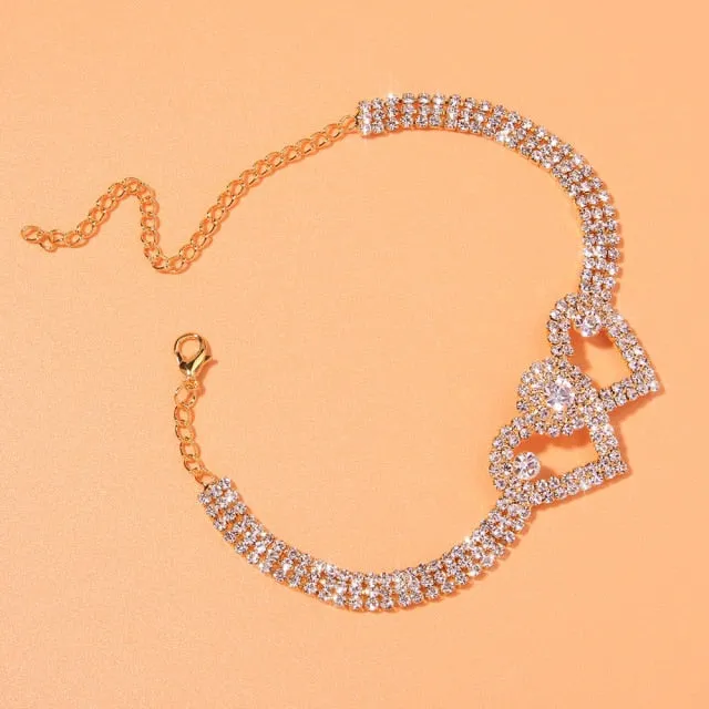 Crystal Stone Infinity Love Women’s Anklet Bracelet