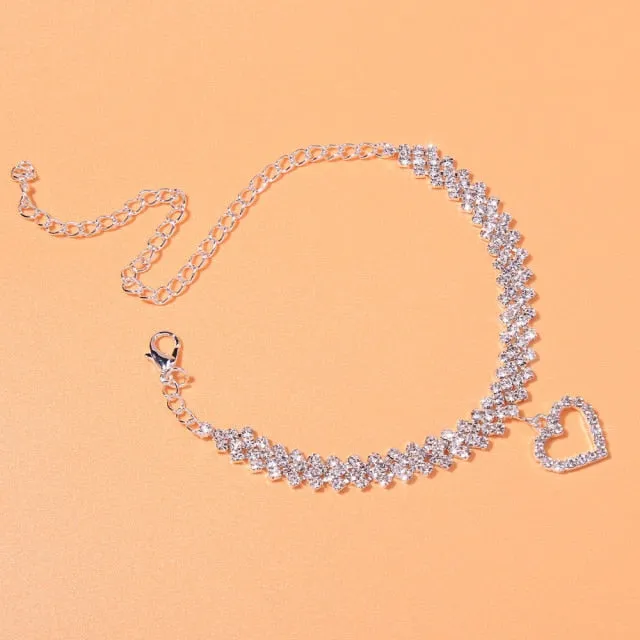Crystal Stone Infinity Love Women’s Anklet Bracelet