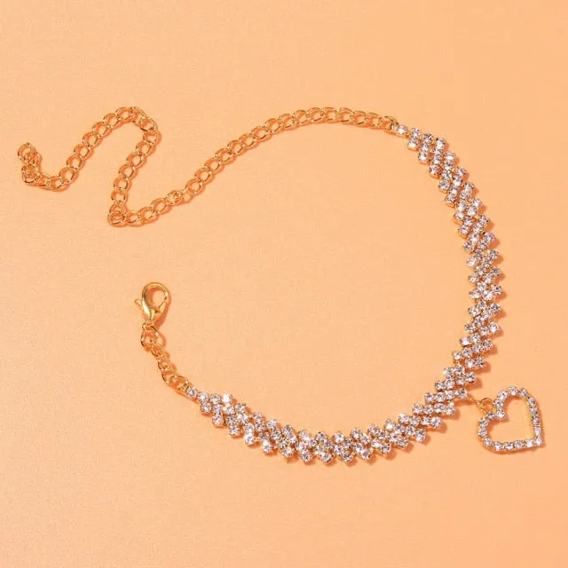 Crystal Stone Infinity Love Women’s Anklet Bracelet