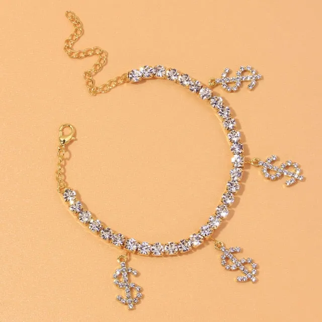 Crystal Stone Infinity Love Women’s Anklet Bracelet