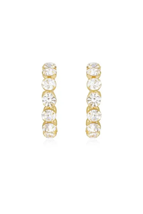 Crystal Warrior Hoop Earrings