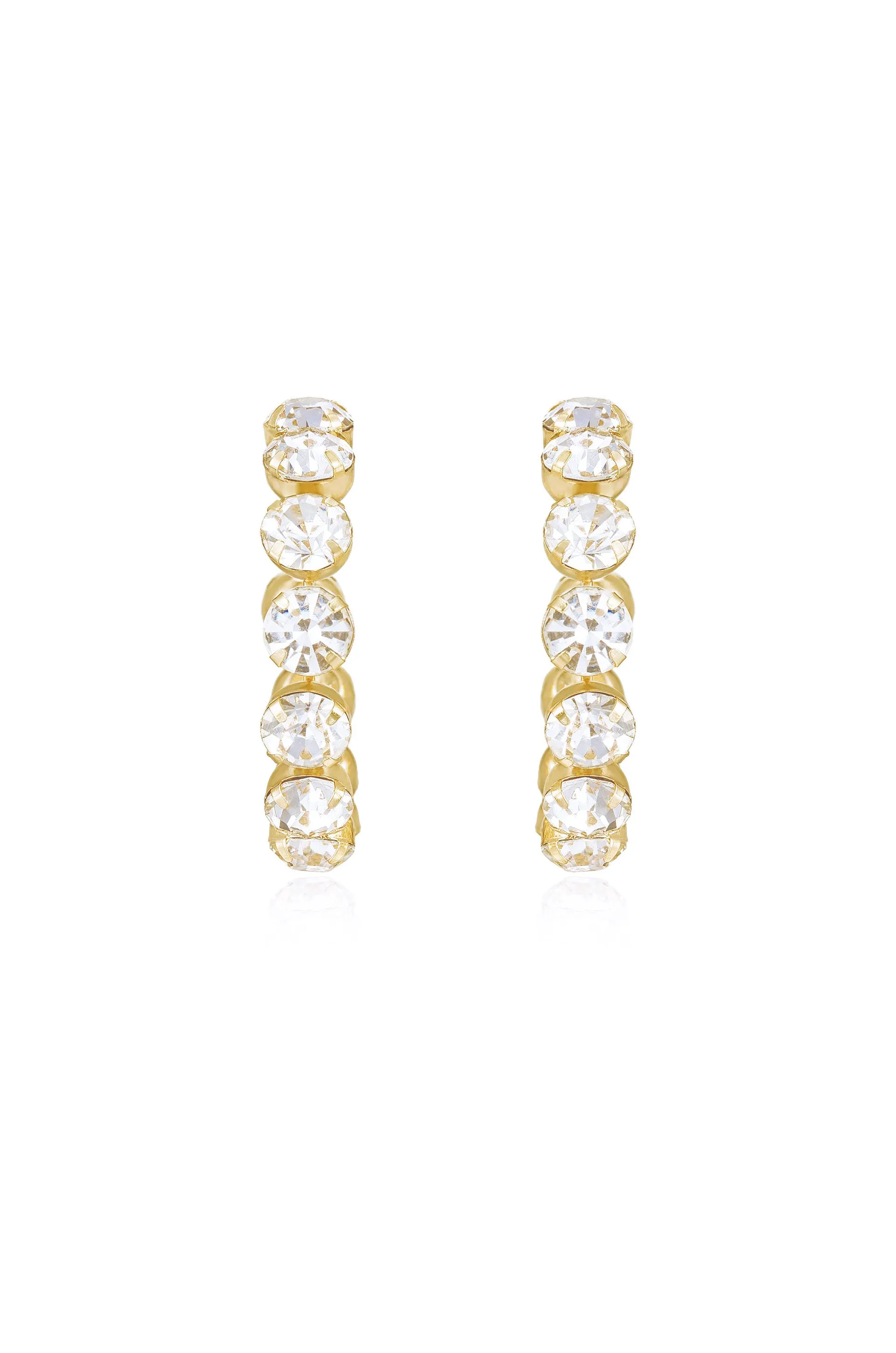 Crystal Warrior Hoop Earrings