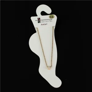 Cubic Zirconia Anklets