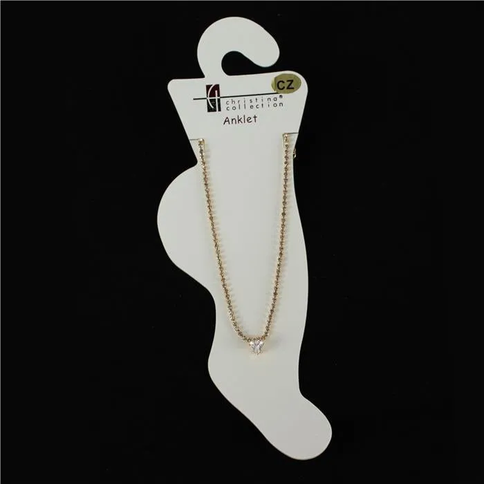 Cubic Zirconia Anklets