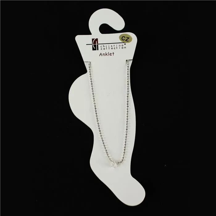 Cubic Zirconia Anklets