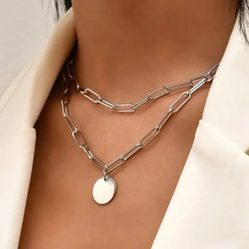 Curb Cuban Thick Short Choker Necklace