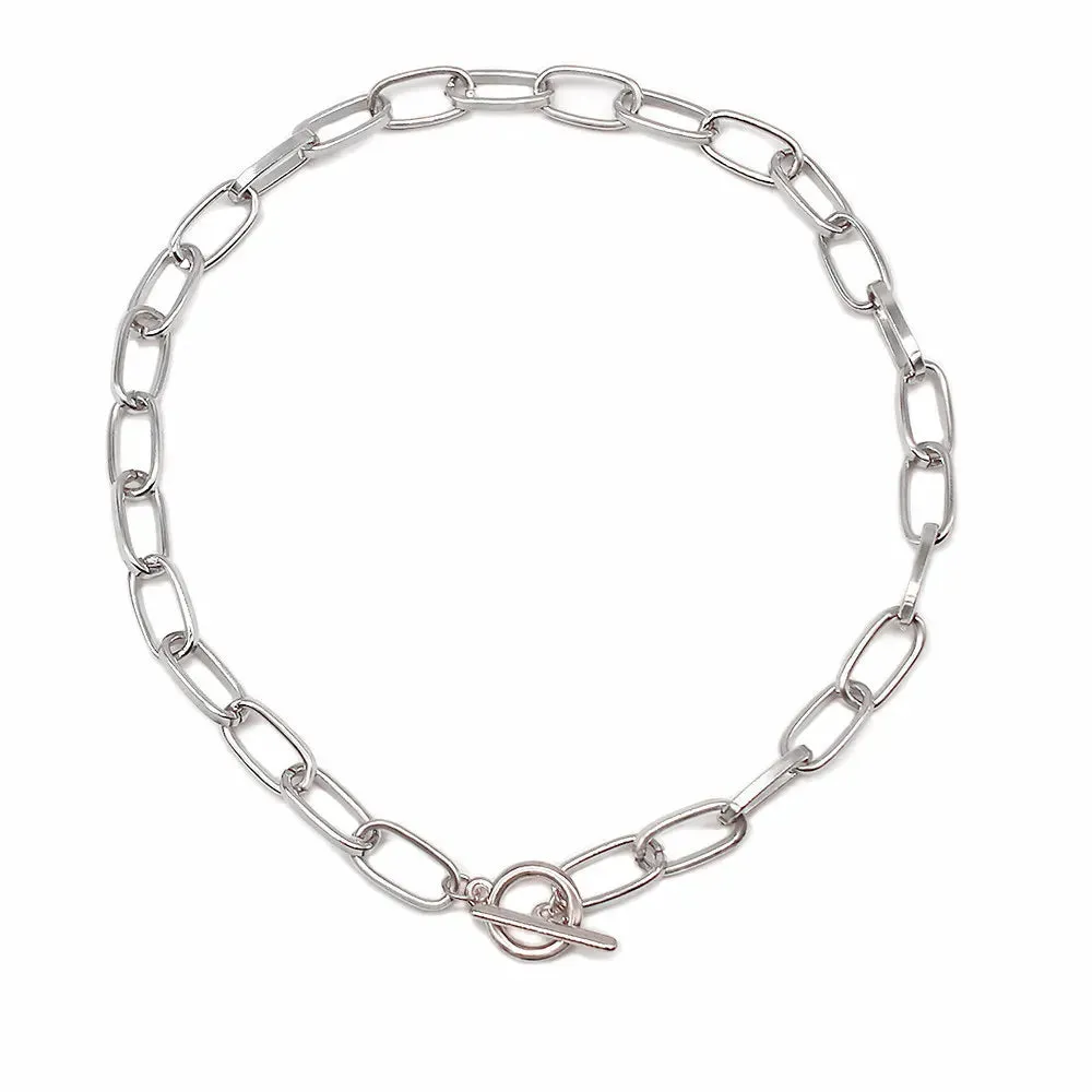 Curb Cuban Thick Short Choker Necklace