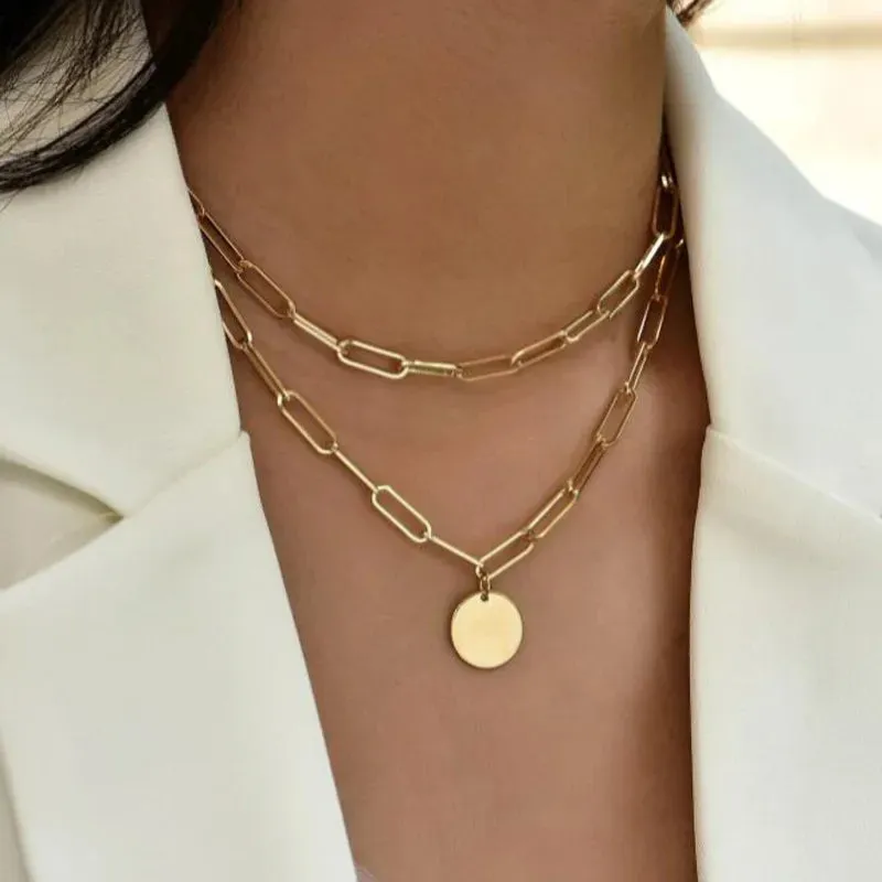 Curb Cuban Thick Short Choker Necklace