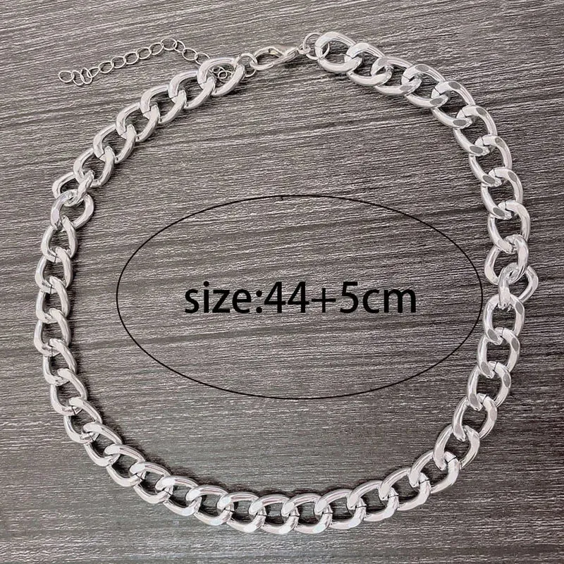 Curb Cuban Thick Short Choker Necklace