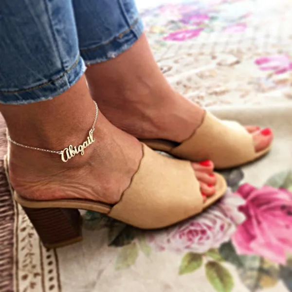 Custom Name Anklet Chain