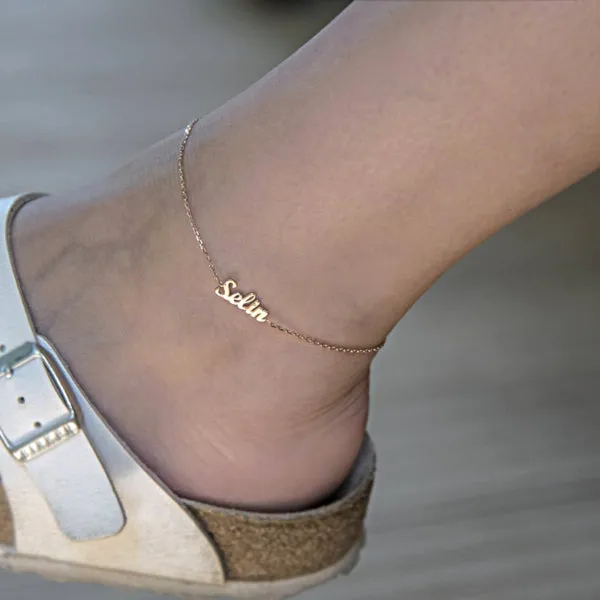 Custom Name Anklet Chain