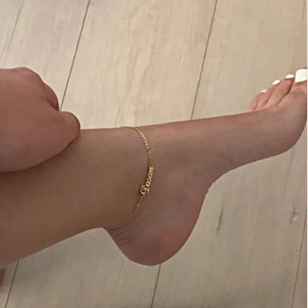 Custom Name Anklet Chain
