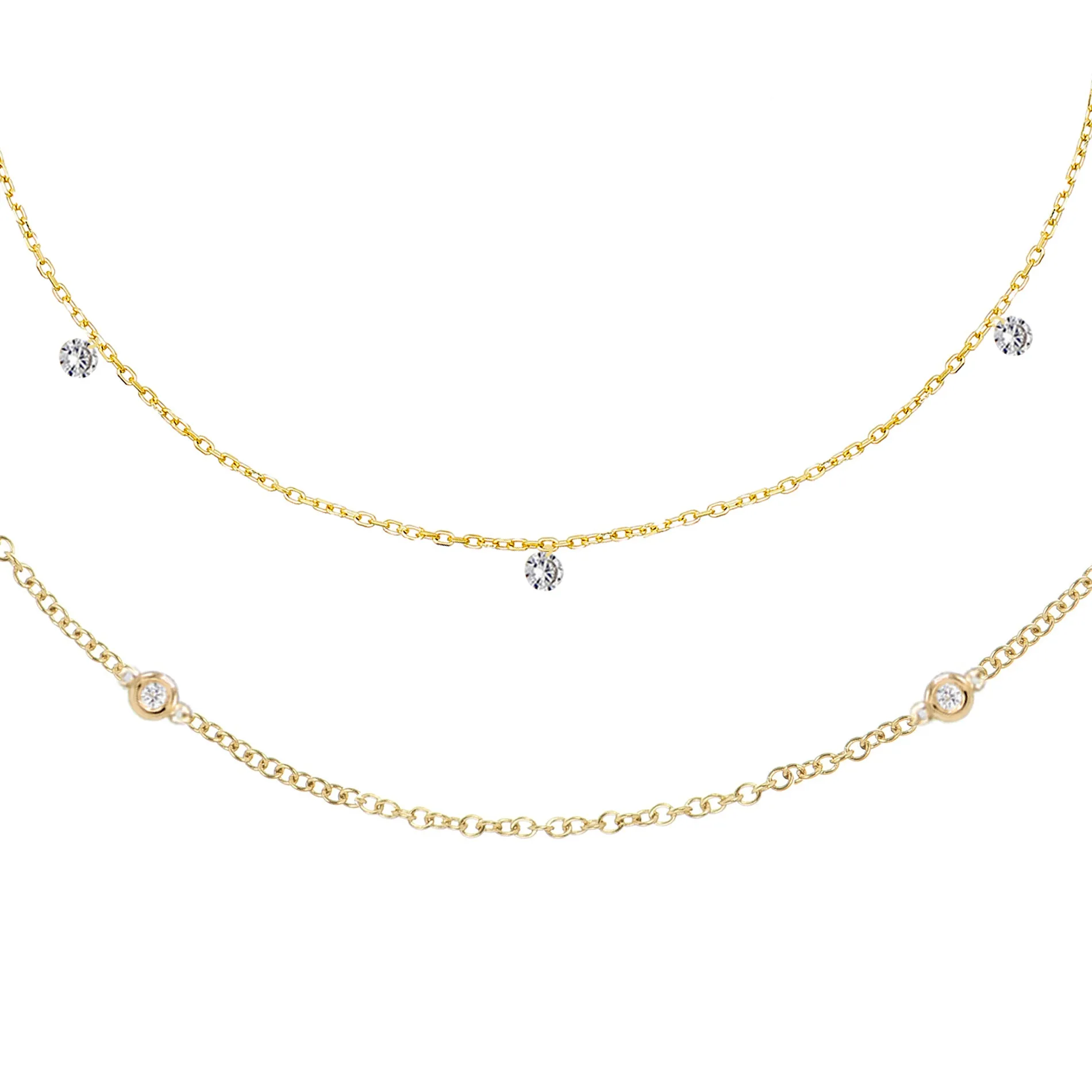 CZ Anklet Combo Set