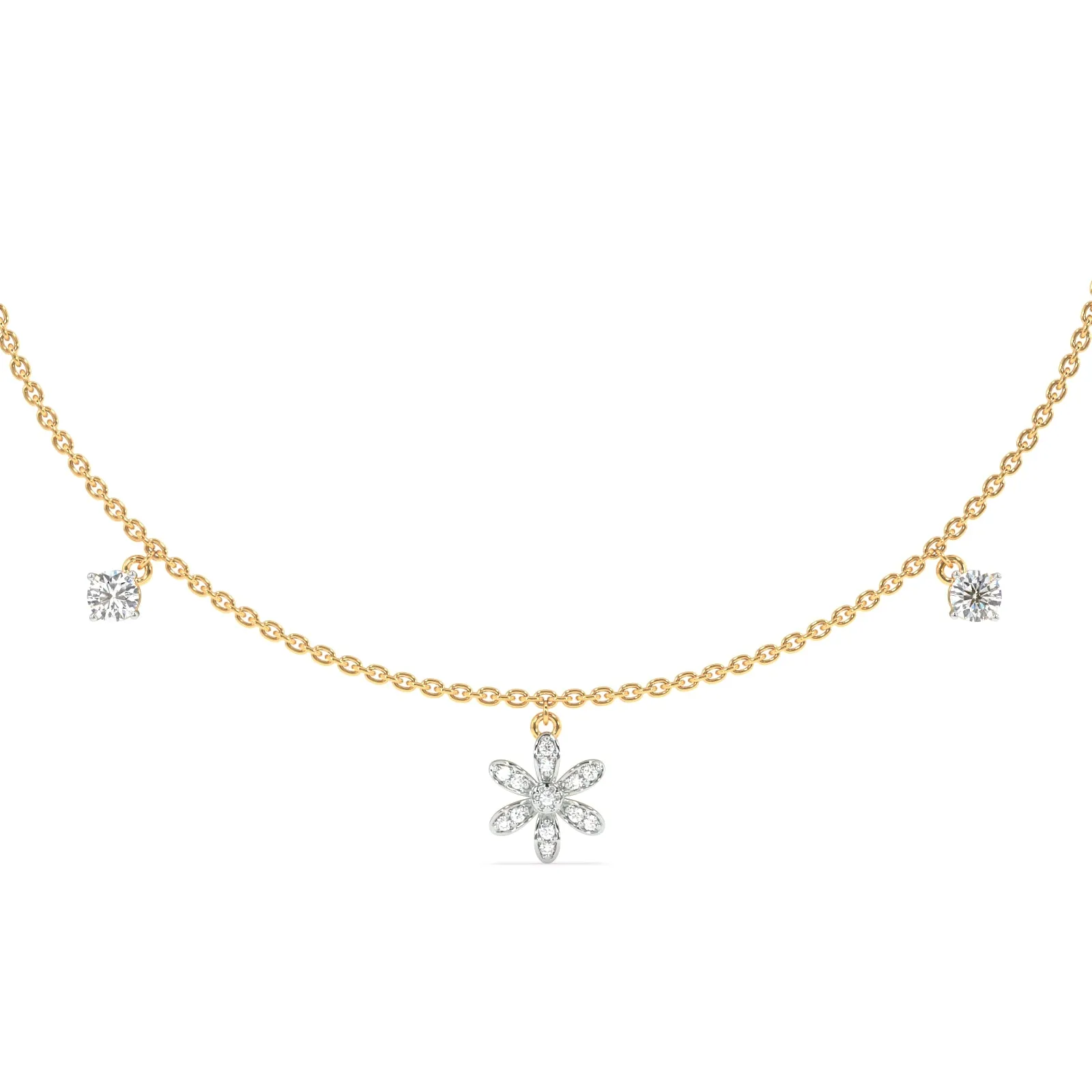 Daisy Love Anklet in 92.5 Sterling Silver