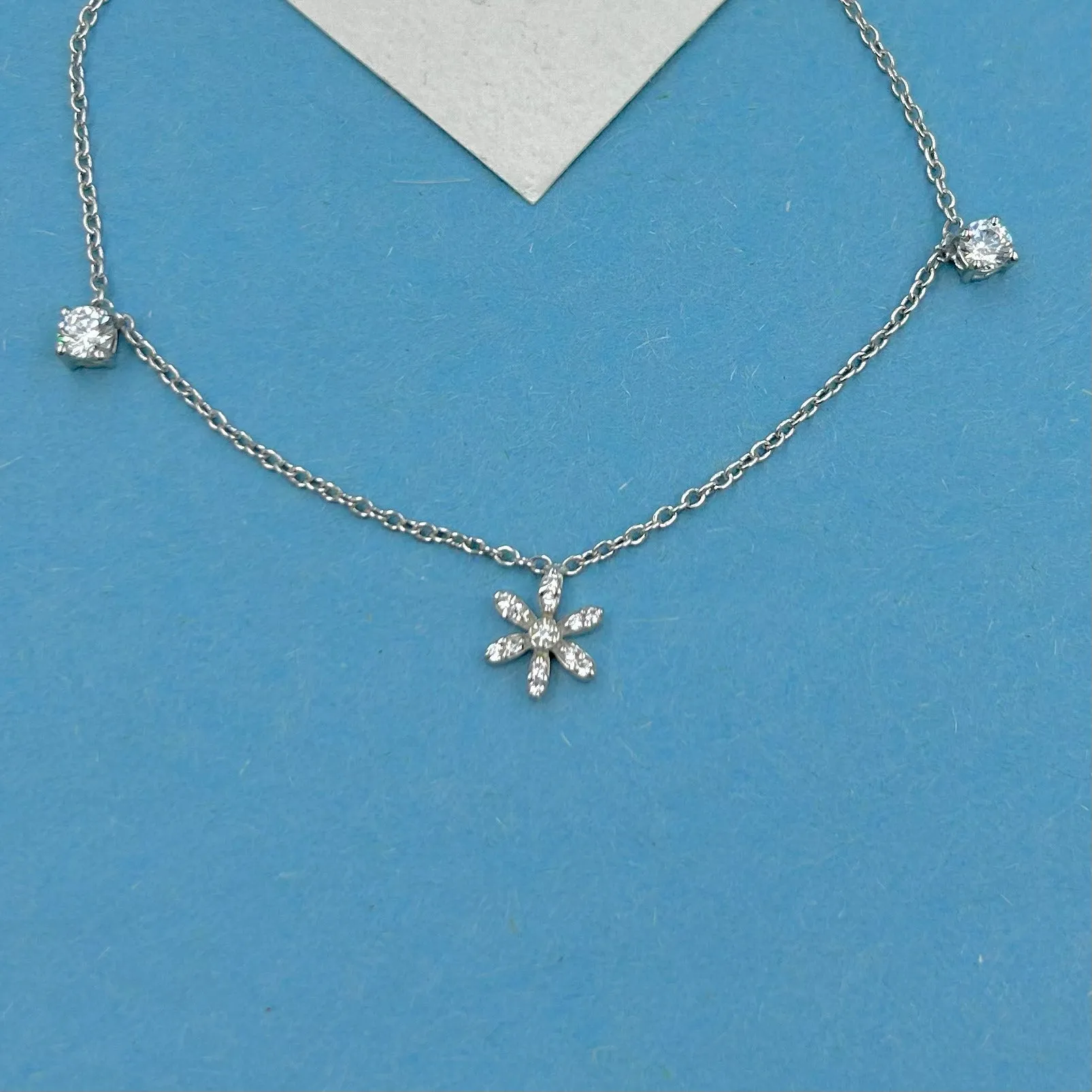 Daisy Love Anklet in 92.5 Sterling Silver
