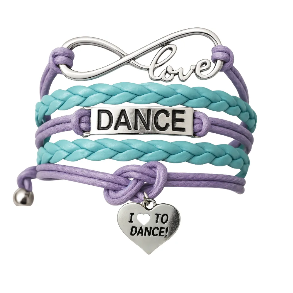 Dance Bracelets-  Pick Colors & Charms