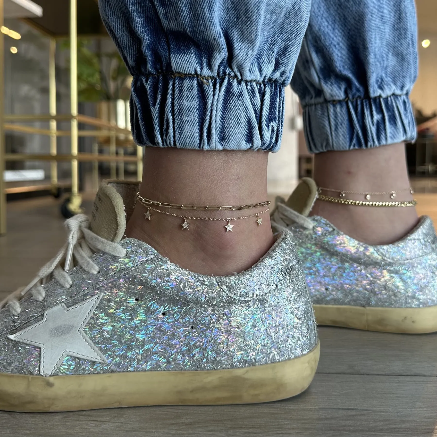 Dangling Stars Anklet